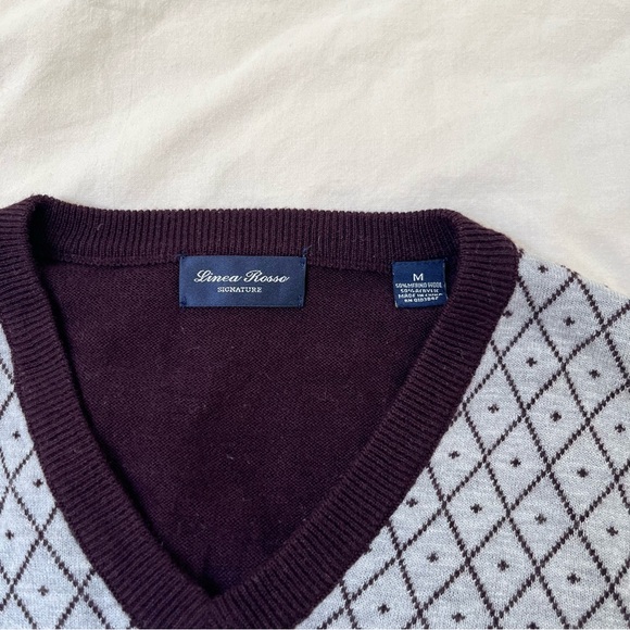 Men’s Prada Linea Rossa Argyle Knit Sweater - Picture 2 of 4